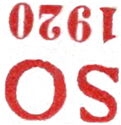 Hradcany at Prague - Upside-down overprint S O 1920