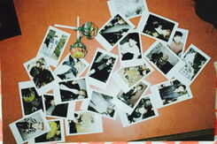 Boys' record album postcard