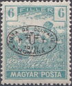 Black overprint on Mi. HU245