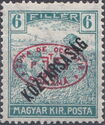 Red overprint on Mi. HU227