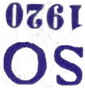 Hradcany at Prague - Upside-down overprint S O 1920