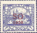 Hradcany at Prague - overprint S O 1920