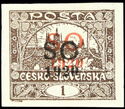 Hradcany at Prague - Two-color overprint S O 1920