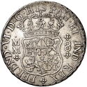 8 Reales (Ferdinand VI MM Imperial crowned left pillar)