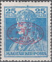 Red overprint on Mi. HU216