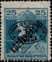 Black overprint on Mi. HU239