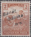 Overprint: 'Bánát Bácska 1919'
