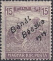 Overprint: 'Bánát Bácska 1919'