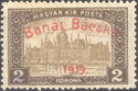 Red overprint: 'Bánát Bácska 1919'