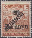 Black overprint: '1919 Baranya'