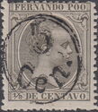 Alfonso XIII, overprinted in black