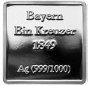 Bayern / 1 Kreuzer 1849 (Czarna jedynka)