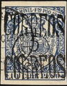 Revenue stamp overprinted