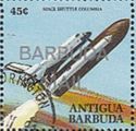 "Columbia" Space Shuttle - Overprinted