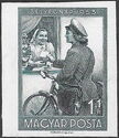 Stamp Day - Postwoman delivering letter