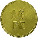 16 Pfennig (J.Meister, ZUM Engel)