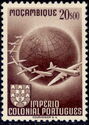 Globe with airplanes