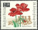 39th Stamp Day - Poppies and Diósgyőr Castle