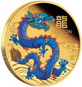100 Dollars (Year of the Dragon 龍 - Gold)