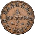4 Quartos (Obverse legend widely spaced)