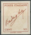 Signature of Badoglio on frame
