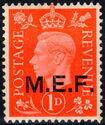 British Stamp Overprinted "M.E.F"