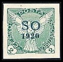 Sokol v letu - Windhover - overprint SO1920 (Test overprint)
