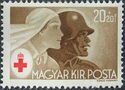 Red Cross nurse and soldier