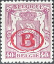 Small Coat of Arms with Overprint B in Oval
