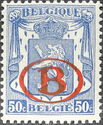 Small Coat of Arms with Overprint B in Oval