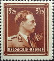 King Leopold III with 'V' and crown