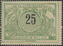 Railway Stamp: Black Numeral with Bilingual Text