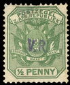 Transvaal stamp V.R. overprinted in Rustenburg
