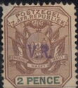 Transvaal stamp V.R. overprinted in Rustenburg