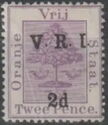 Orange tree, overprinted V.R.I.