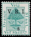 Orange tree, overprinted V.R.I.