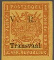 Coat of Arms in Square Overprinted V.R. TRANSVAAL