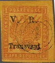 Coat of Arms in Square Overprinted V.R. TRANSVAAL