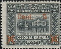 Italian stamp overprinted