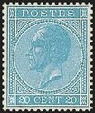 King Leopold I in Profile. Perforation 14½ x 14