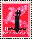 Airmail, Pegasus - Black Ovpt. Fasces - Essay