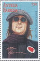 John Lennon in Cap with Heart Badge