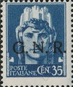 "Italia Turrita" - Ovpt. G.N.R., Verona Issue