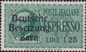 Italian Stamp Overprinted Deutsche Besetzung Zara