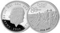 5 Pounds (80th Anniversary of D-Day - Silver plated)