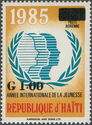 International Year of Youth Overprinted