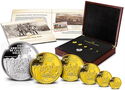 Various Dollars (Set 1, 10, 25, 50, 100, 200 Dollars - California Gold Rush, 175th Anni)