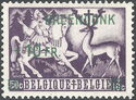 Holy Hubertus meets the white deer - Overprinted