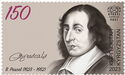 Briefmarke:-Blaise-Pascal-(1623–1662)-(Kirgisistan:-Kirgisische-Expresspost)
