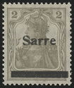 Germania, overprint 'Sarre'